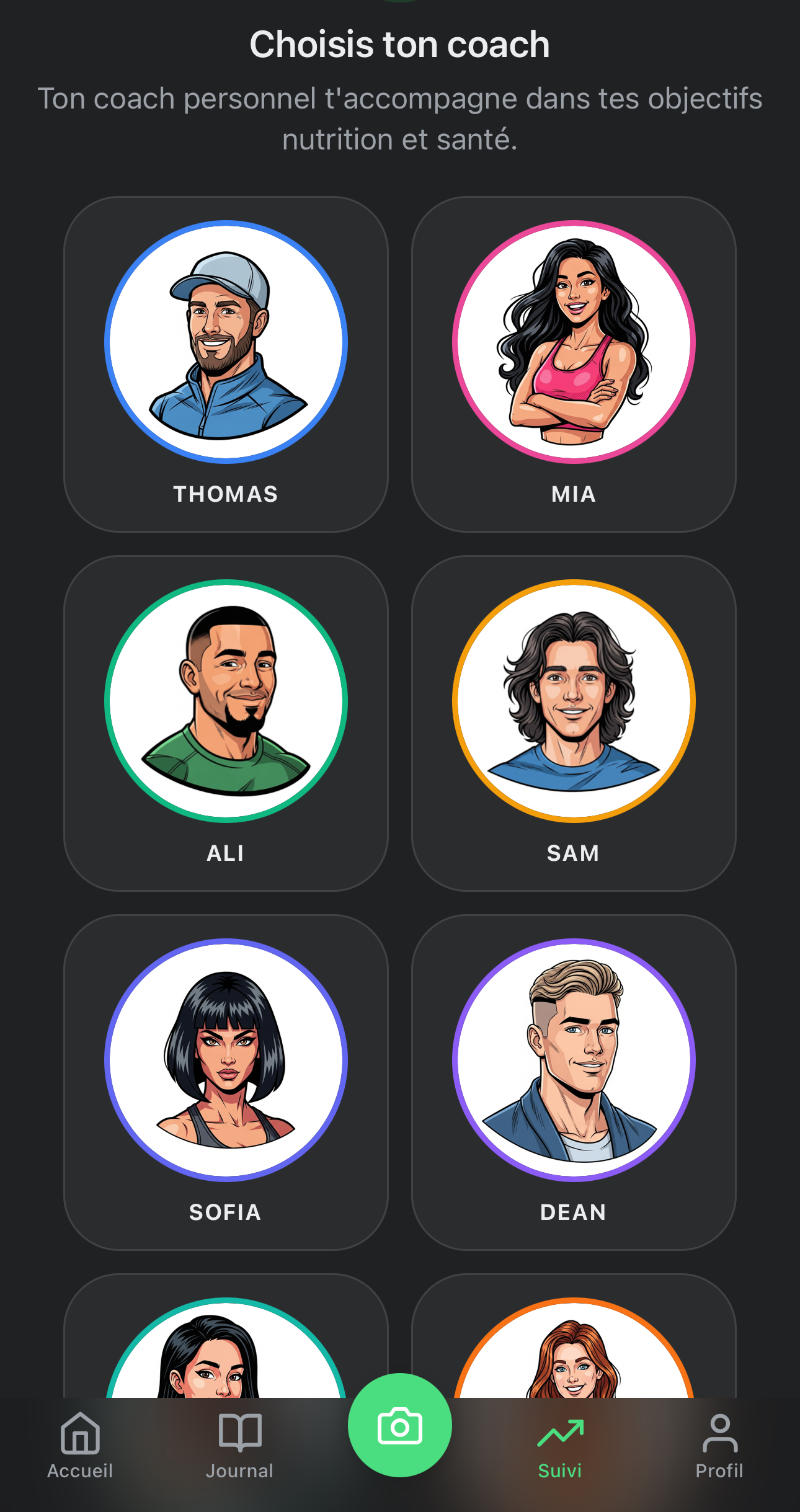 Selection du coach IA