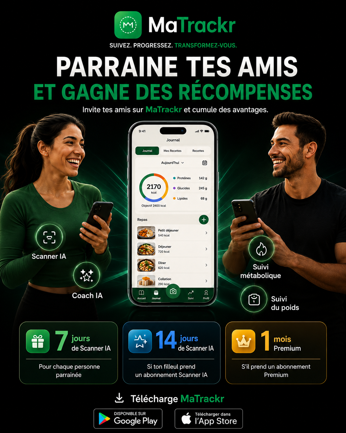 Programme de parrainage MaTrackr et récompenses