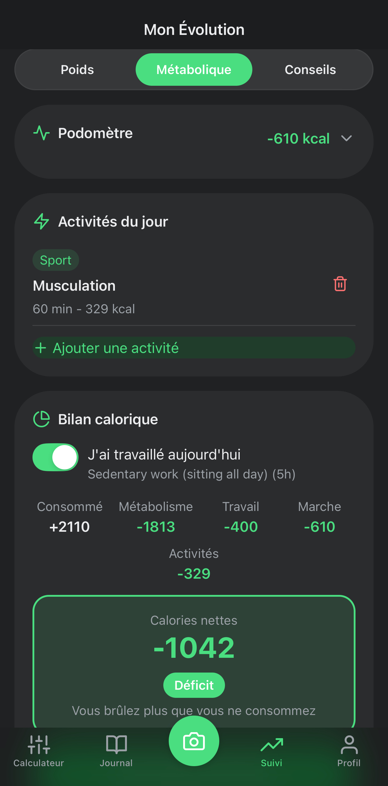 Suivi metabolique